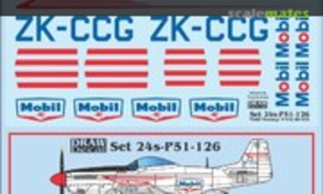 1:144 “Mobil” P-51D Mustang (Draw Decal 44-P51-126) 44-P51-126