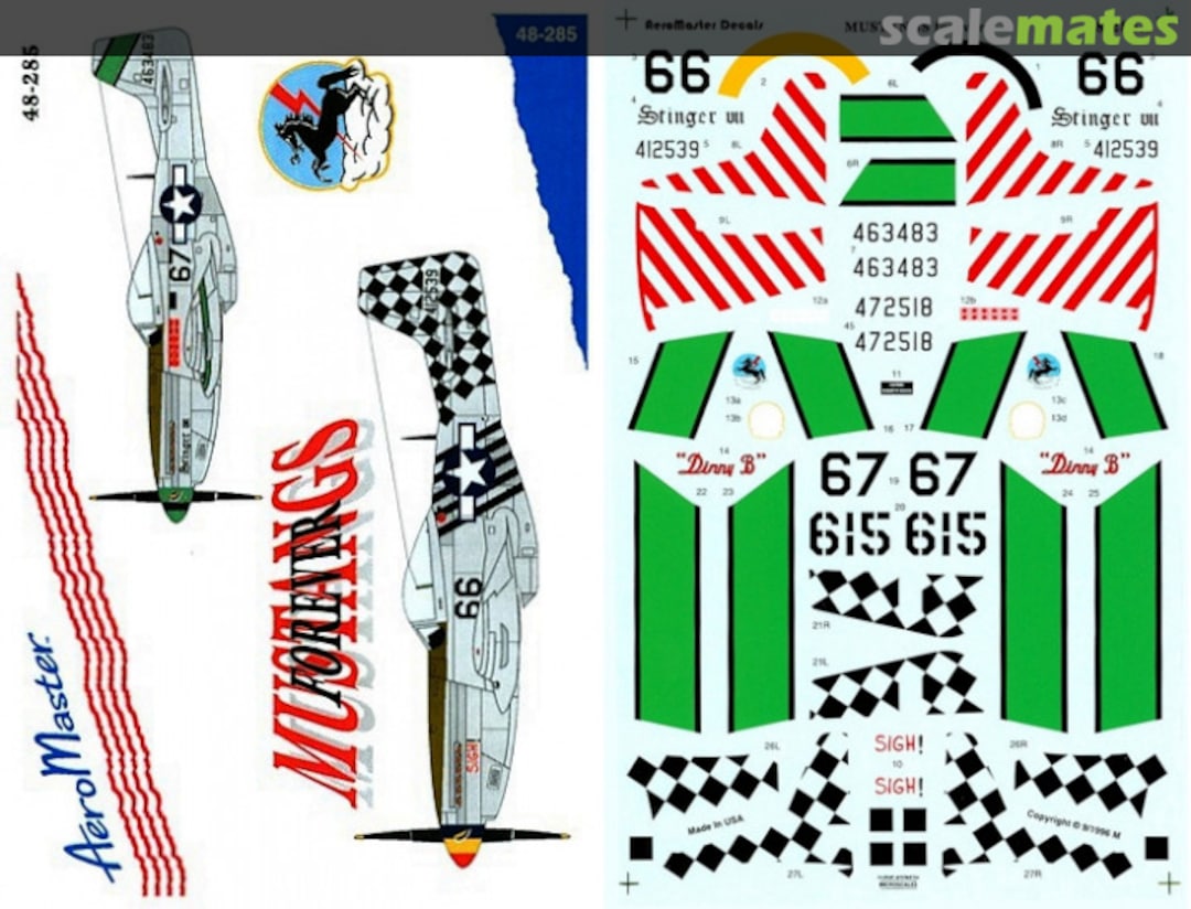 Boxart Mustangs Forever 48-285 AeroMaster Boxart Mustangs Forever 48-285 AeroMaster