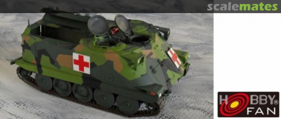 Boxart Swedish PBV 302 APC / PBV 3026 MEDEVAC Vehicle HF067 Hobby Fan Boxart Swedish PBV 302 APC / PBV 3026 MEDEVAC Vehicle HF067 Hobby Fan