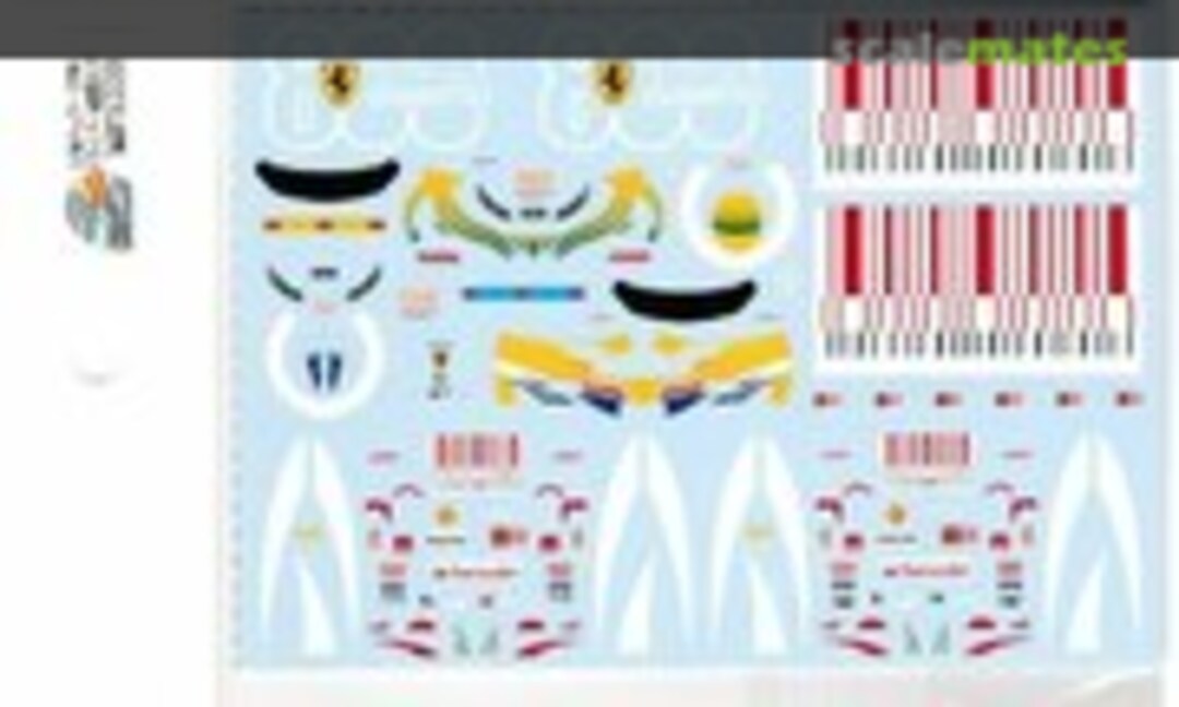 1:20 Ferrari F10 Driver & Additional Logo Decal (for Fujimi) (Museum collection DC-631) DC-631