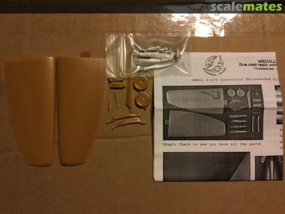 Boxart P-47N Thunderbolt conversion MM40 Medallion Models Boxart P-47N Thunderbolt conversion MM40 Medallion Models
