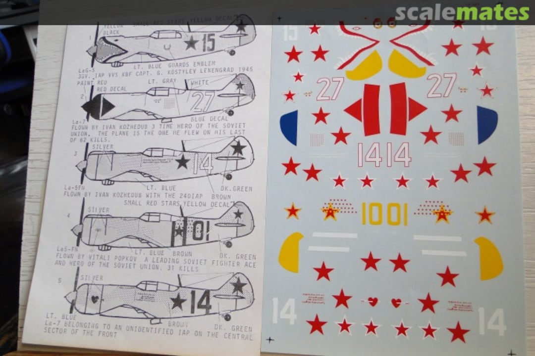 Boxart Lavochkin Lag-5/La-5/5FN/7 72-345 Microscale Boxart Lavochkin Lag-5/La-5/5FN/7 72-345 Microscale