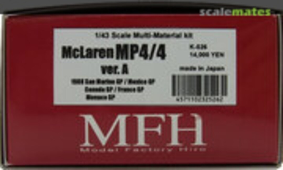 1:43 McLaren MP4/4 (Model Factory Hiro K-526)