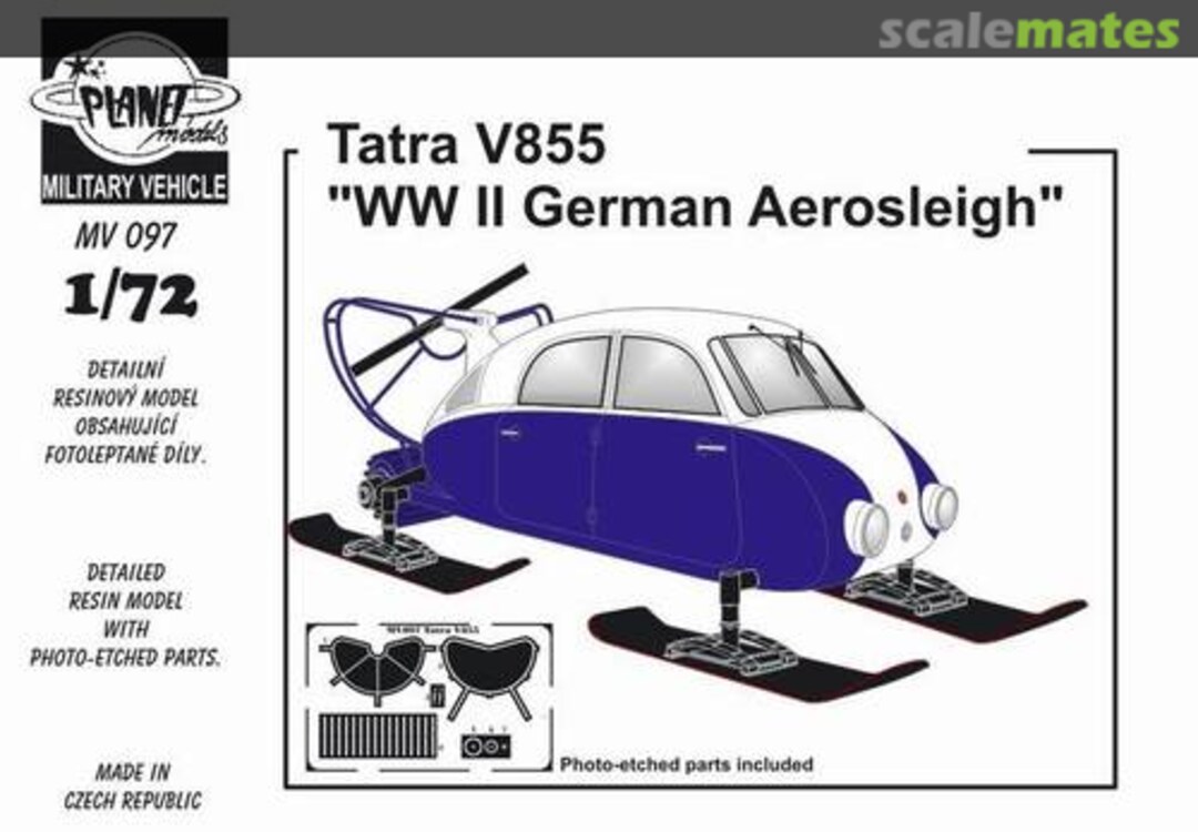 Boxart Tatra V855 Snowmobile MV097 Planet Models