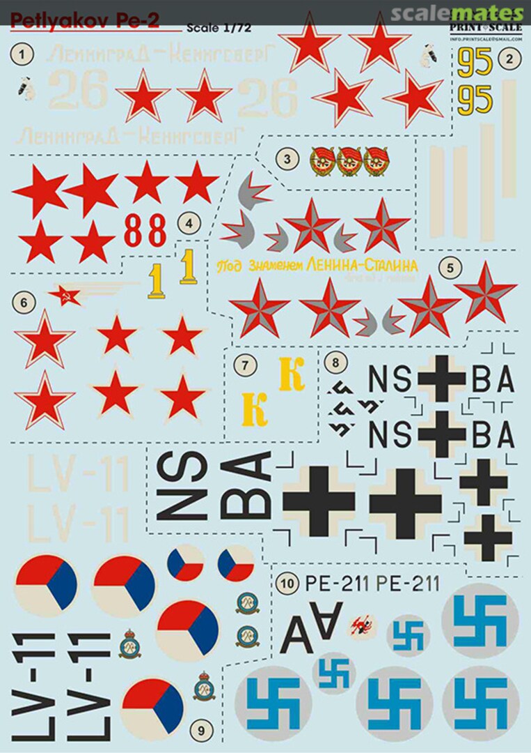 Boxart Petlyakov Pe-2 72-361 Print Scale Boxart Petlyakov Pe-2 72-361 Print Scale