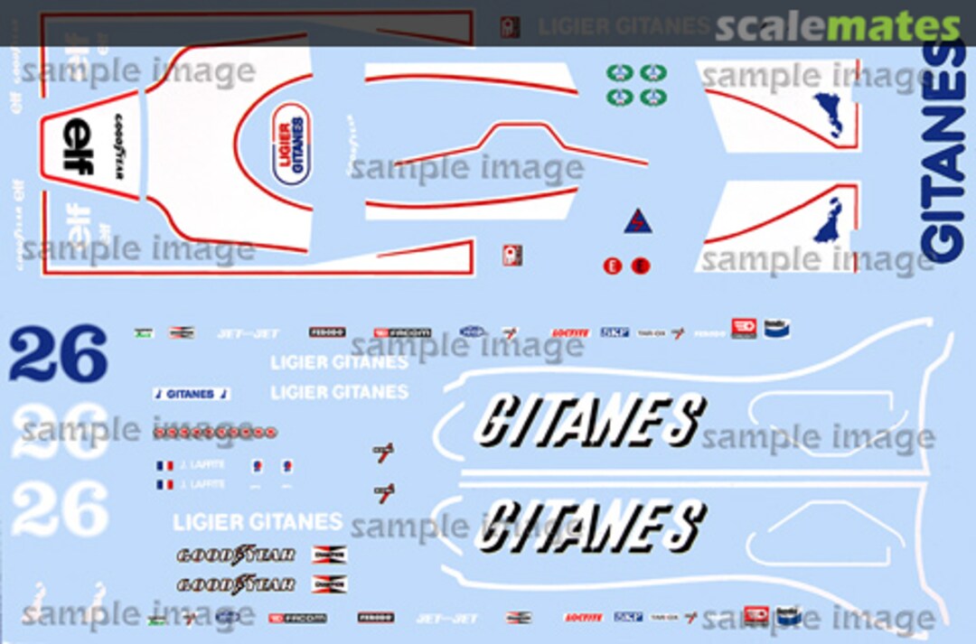 Boxart Ligier-Ford JS11/15 "GITANES" Indycals Boxart Ligier-Ford JS11/15 "GITANES" Indycals