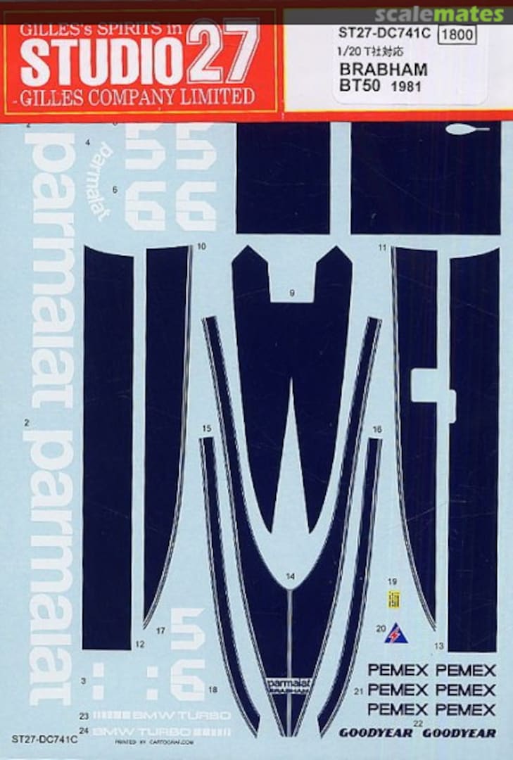 Boxart Brabham BT50 ST27-DC741C Studio27 Boxart Brabham BT50 ST27-DC741C Studio27