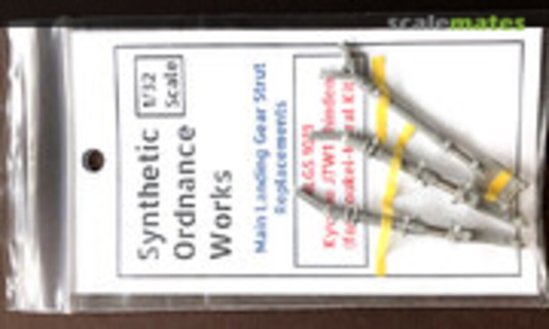 1:32 Kyushu J7W1 Shinden Main Landing Gear Struts (Synthetic Ordnance Works MLGS 1011) MLGS 1011