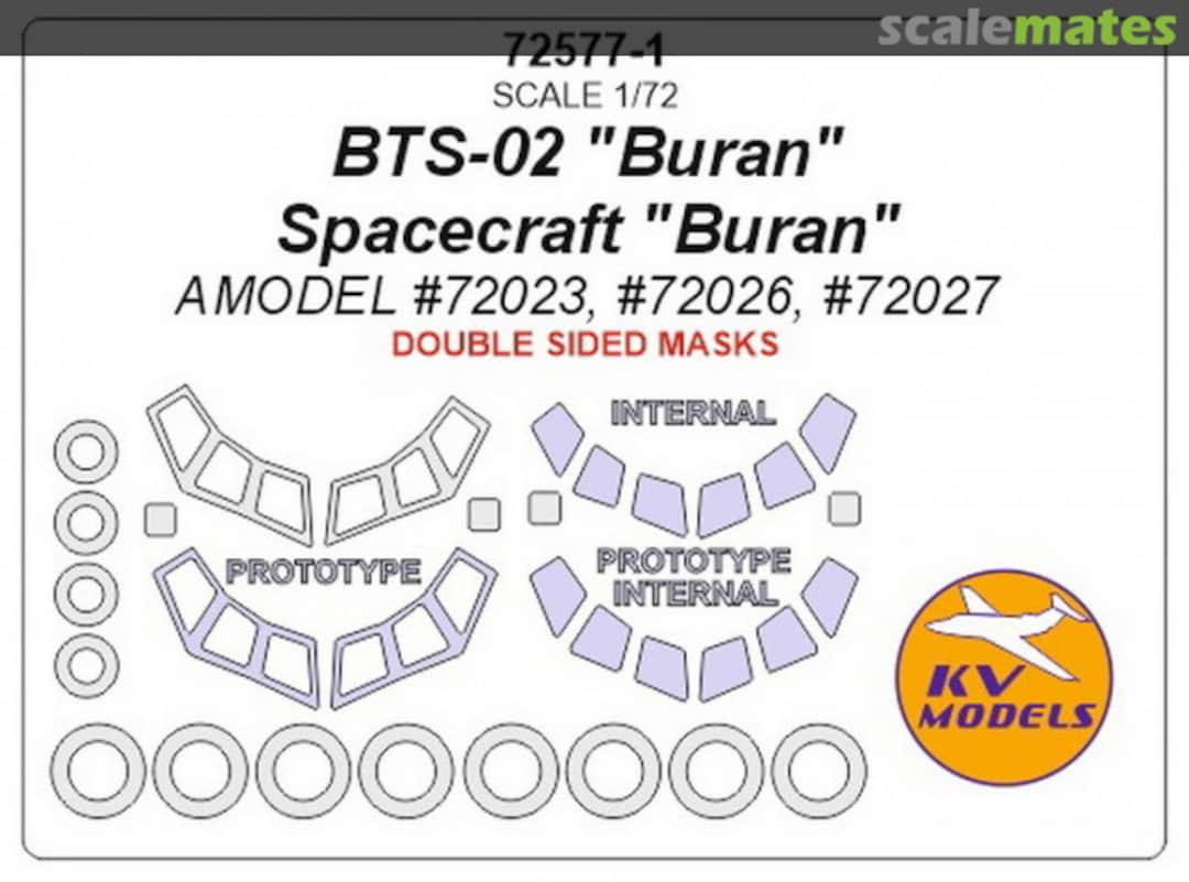 Boxart BTS-02 "Buran" / Spacecraft "Buran" 72577-1 KV Models Boxart BTS-02 "Buran" / Spacecraft "Buran" 72577-1 KV Models