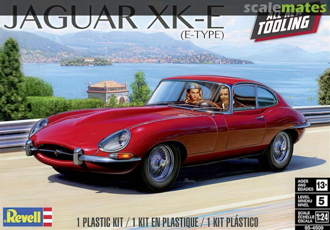Boxart Jaguar XK-E 85-4509 Revell Boxart Jaguar XK-E 85-4509 Revell