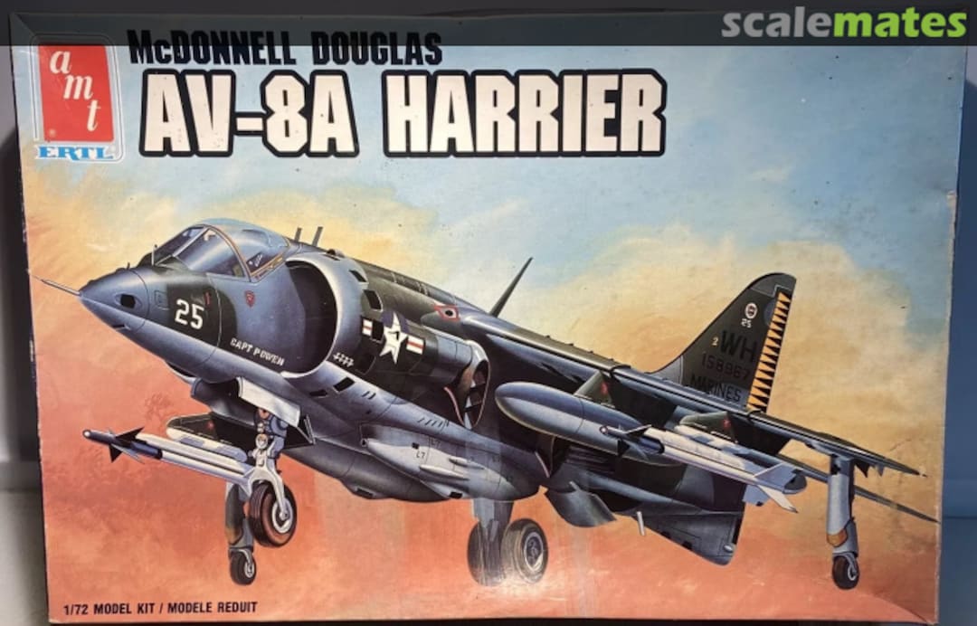 Boxart McDonnell Douglas AV-8A Harrier 8801 AMT/ERTL Boxart McDonnell Douglas AV-8A Harrier 8801 AMT/ERTL