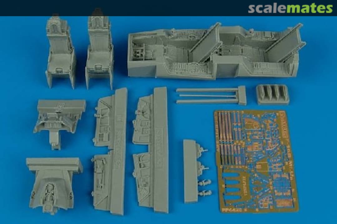 Boxart F-16B MLU Fighting Falcon cockpit set 4428 Aires