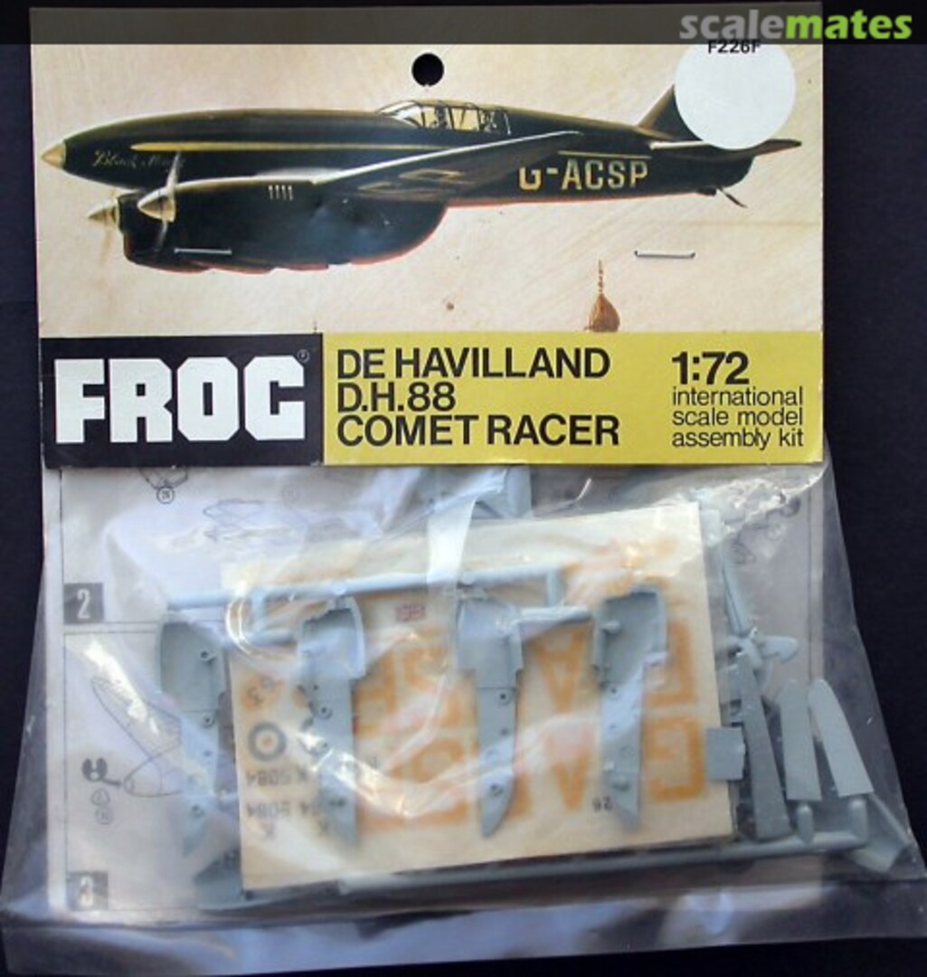 Boxart de Havilland D.H.88 Comet Racer F226F FROG Boxart de Havilland D.H.88 Comet Racer F226F FROG