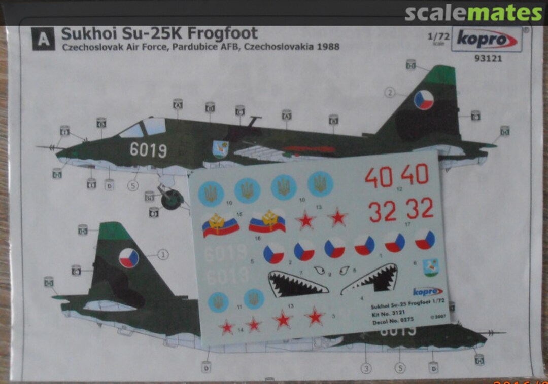 Boxart Sukhoi Su-25K FROGFOOT 93121 Kopro