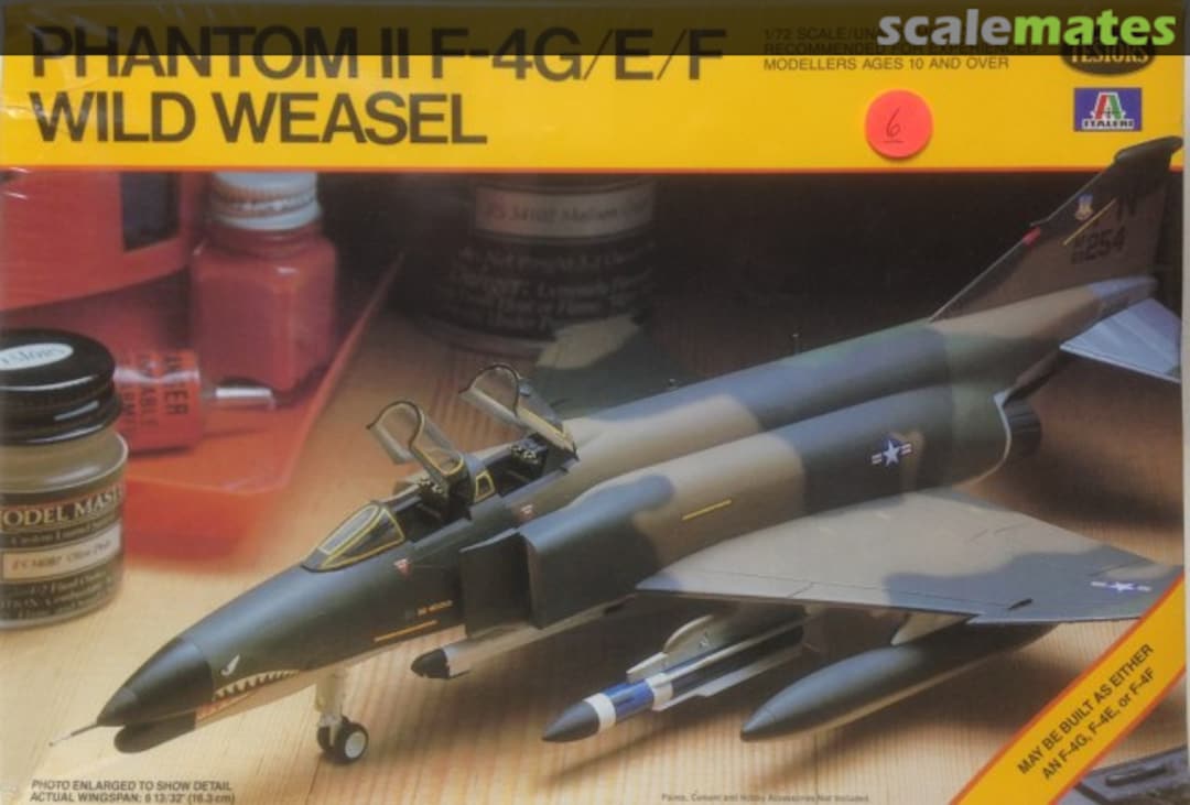 Boxart Phantom II F-4G/E/F Wild Weasel 684 Testors/Italeri Boxart Phantom II F-4G/E/F Wild Weasel 684 Testors/Italeri
