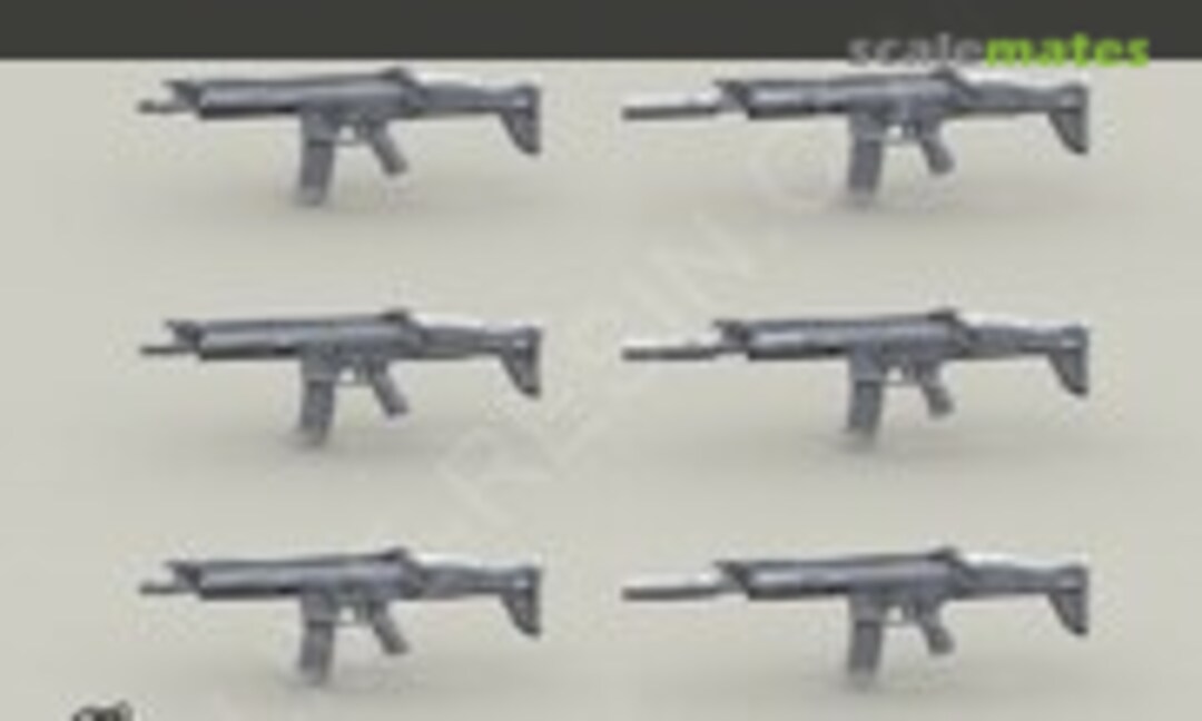 1:35 USSOCOM SCAR Weapon System FN SCAR-L/Mk 16 Close Quarter Combat w/Suppressor (6) (Live Resin LRE-35054) LRE-35054