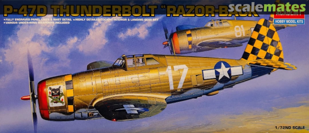 Boxart P-47D Thunderbolt "Razor-back" 2175 Academy Boxart P-47D Thunderbolt "Razor-back" 2175 Academy