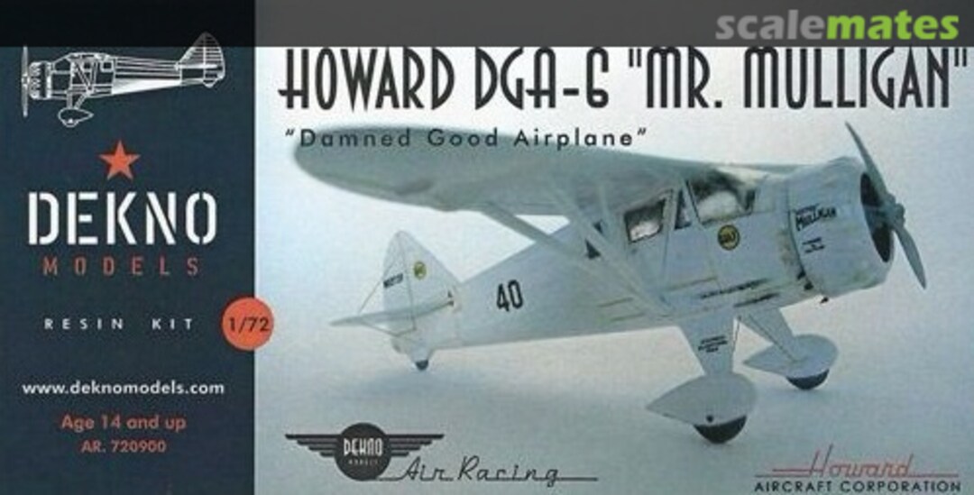 Boxart Howard DGA-6 "Mr. Mulligan" AR. 720900 Dekno Models Boxart Howard DGA-6 "Mr. Mulligan" AR. 720900 Dekno Models