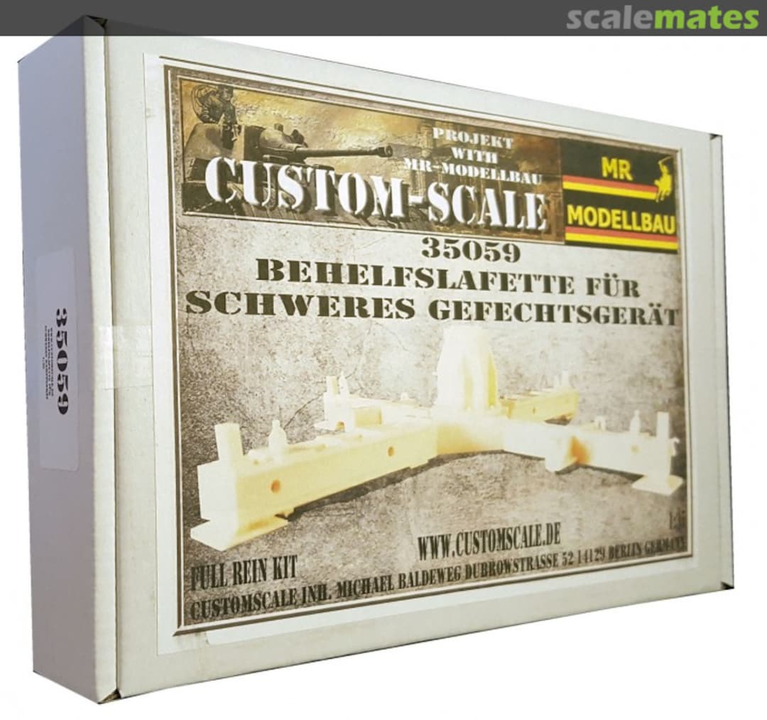 Boxart Behelfslafette für schweres Kampfgerät 35059 Custom-Scale Boxart Behelfslafette für schweres Kampfgerät 35059 Custom-Scale