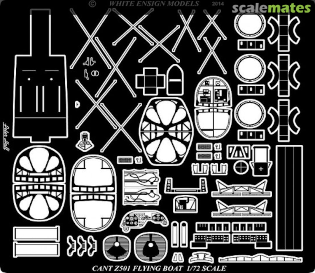Boxart CANT Z.501 Flying Boat Detail Set PE 7259 White Ensign Models Boxart CANT Z.501 Flying Boat Detail Set PE 7259 White Ensign Models