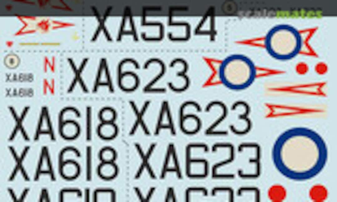 1:72 Gloster Javelin Mk.1/Mk.2 decal Part 1 (Print Scale 72-370) 72-370