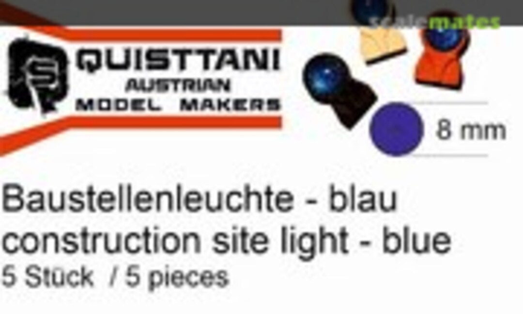 1:24 Baustellenleuchte - blau / construction site light - blue (Quisttani QS0004B) QS0004B