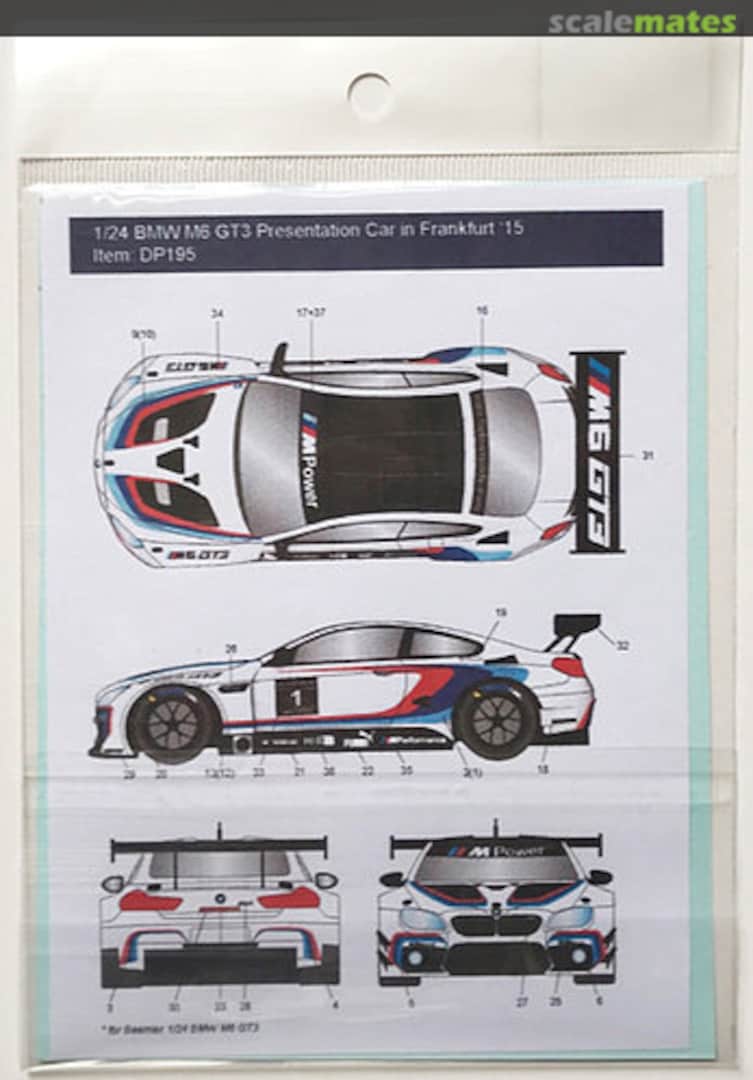 Boxart BMW M6 GT3 Decal Set DP195 Decalpool Boxart BMW M6 GT3 Decal Set DP195 Decalpool