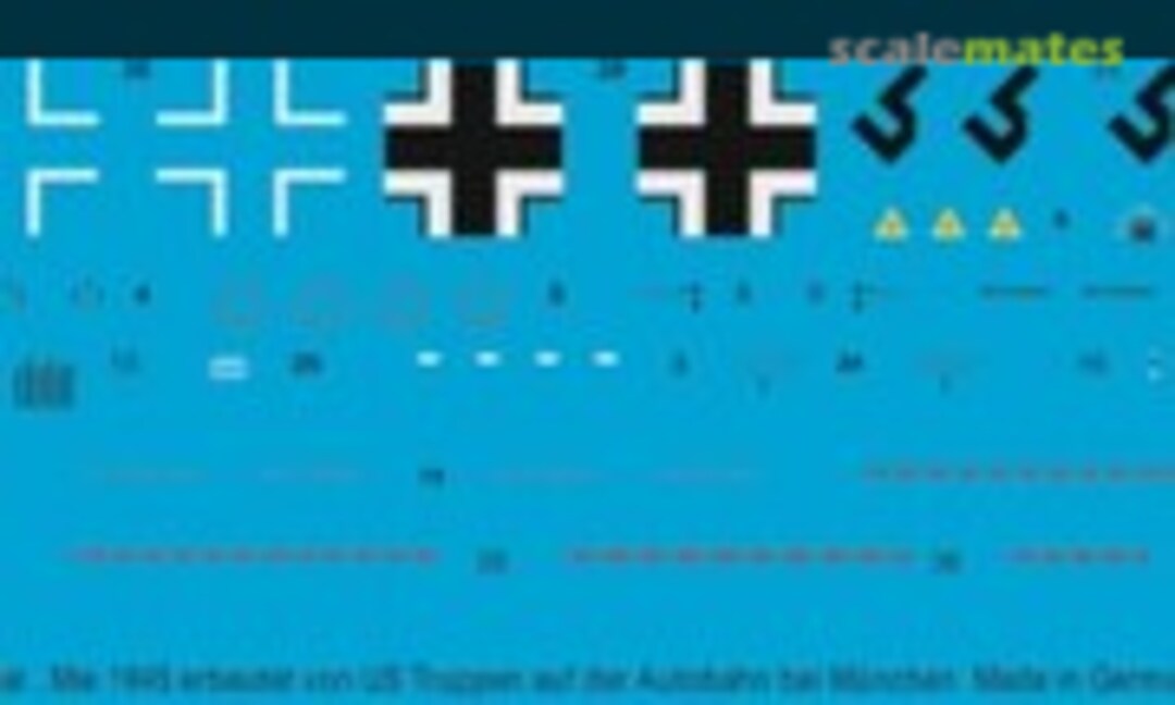 1:48 Me 262 A-2 1./KG 51 Brunnthal, Mai 1945 (Peddinghaus-Decals 48 3187) 48 3187