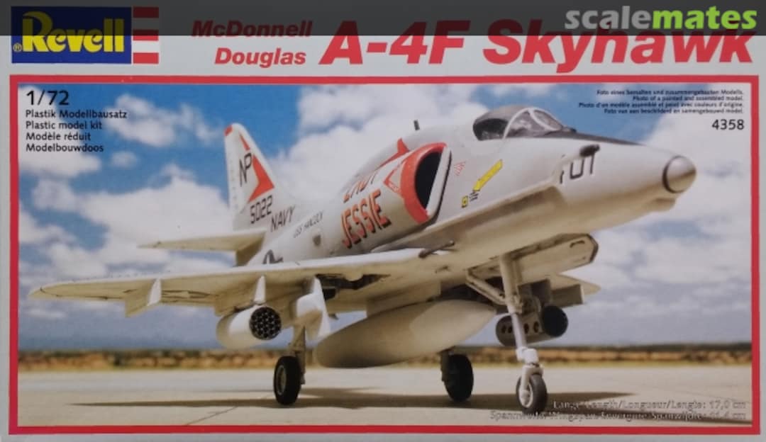 Boxart McDonnell Douglas A-4F Skyhawk 4358 Revell Boxart McDonnell Douglas A-4F Skyhawk 4358 Revell