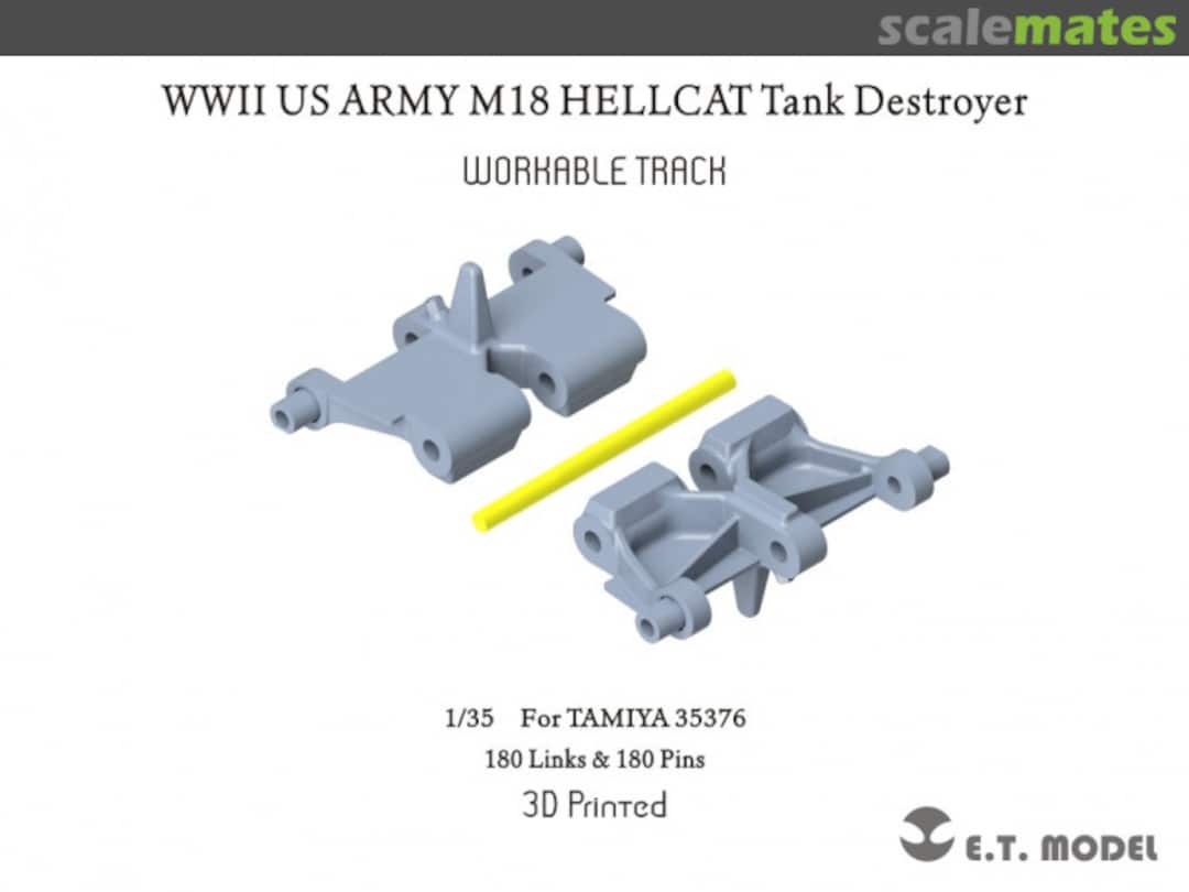 Boxart WWII US Army M18 Hellcat Tank Destroyer Workable Tracks P35-036 E.T. Model Boxart WWII US Army M18 Hellcat Tank Destroyer Workable Tracks P35-036 E.T. Model