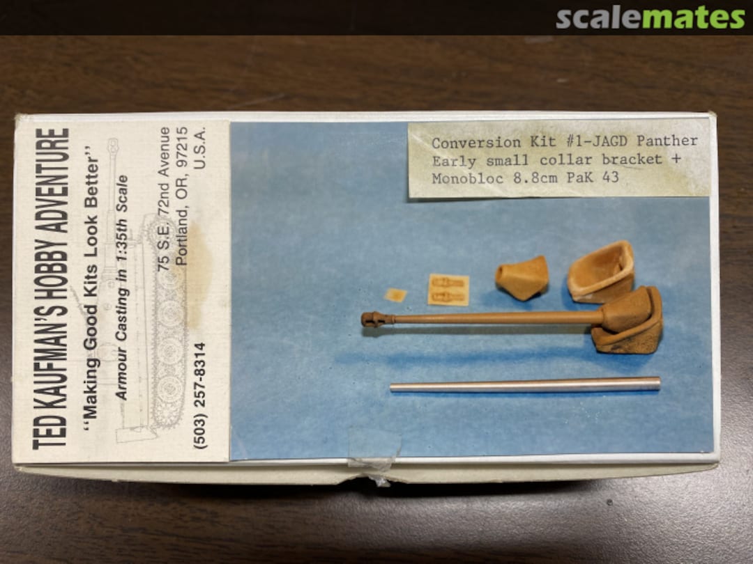 Boxart Jadgpanther early small collar bracket TK-1 Ted Kaufman's Hobby Adventure Boxart Jadgpanther early small collar bracket TK-1 Ted Kaufman's Hobby Adventure