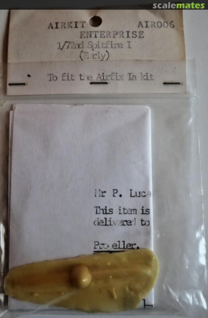 Boxart Spitfire I (Early) AIR006 Airkit Enterprise Boxart Spitfire I (Early) AIR006 Airkit Enterprise