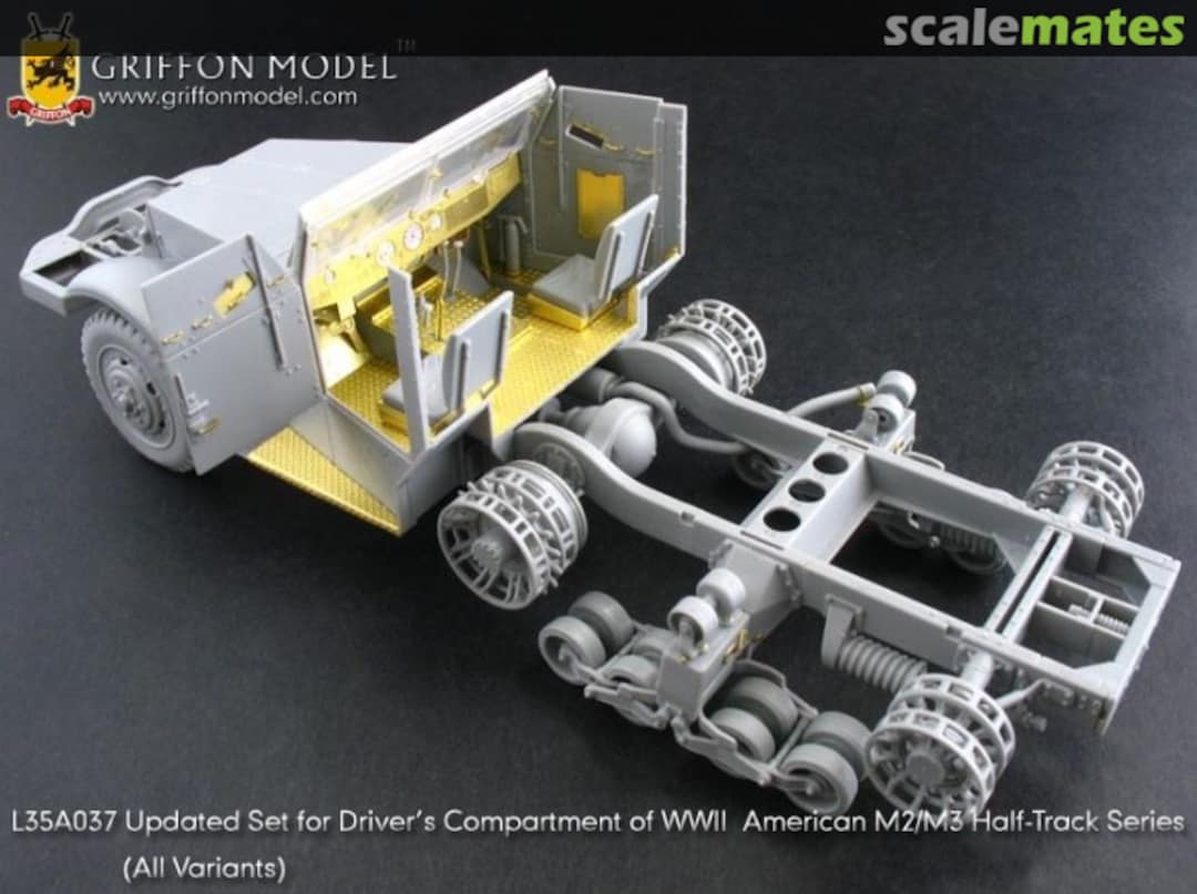 Boxart Update Set for Driver’s Compartment of WW II American M2 / M3 Half-Track Series (All Variants) L35A037 Griffon Model Boxart Update Set for Driver’s Compartment of WW II American M2 / M3 Half-Track Series (All Variants) L35A037 Griffon Model