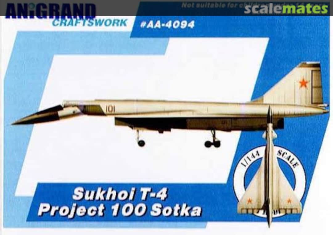 Boxart Sukhoi T-4 Project 100 Sotka AA-4094 Anigrand Craftswork Boxart Sukhoi T-4 Project 100 Sotka AA-4094 Anigrand Craftswork
