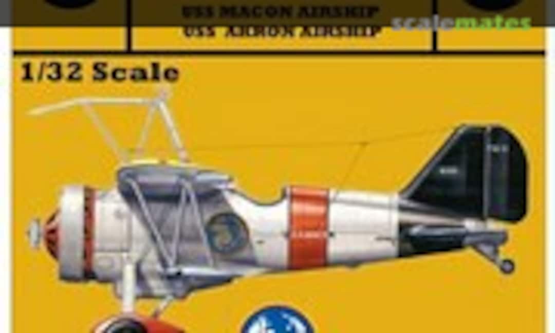 1:32 U.S. Navy F9C-2 Sparrowhawk (Yellow-Wings Decals 32-010) 32-010