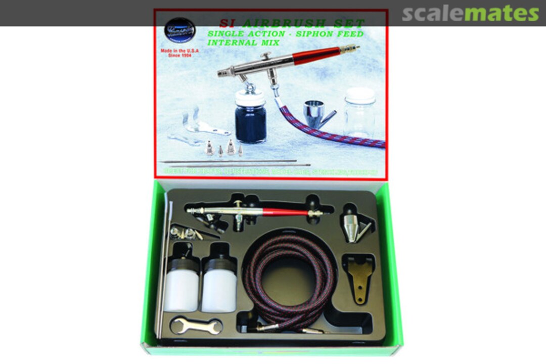 Boxart SI Single Action Internal Mix Airbrush Set SI-SET Paasche Boxart SI Single Action Internal Mix Airbrush Set SI-SET Paasche