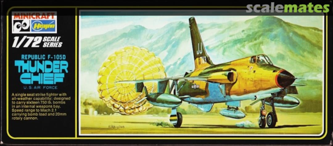 Boxart Republic F-105D Thunder Chief 014 Minicraft Hasegawa