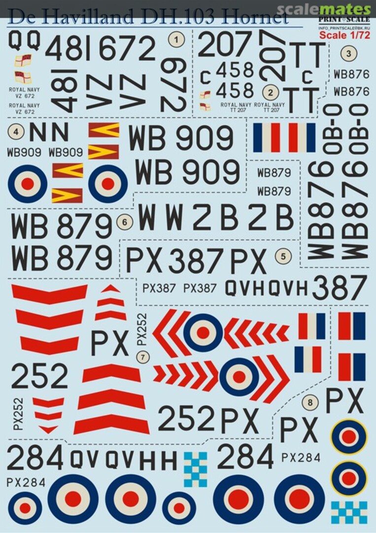 Boxart De Havilland DH.103 Hornet 72-244 Print Scale Boxart De Havilland DH.103 Hornet 72-244 Print Scale