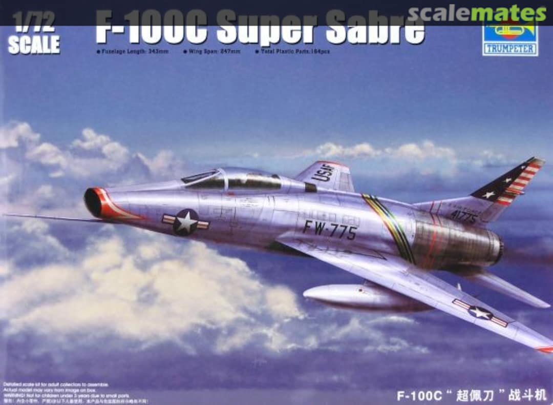 Boxart F-100C Super Sabre 01648 Trumpeter Boxart F-100C Super Sabre 01648 Trumpeter