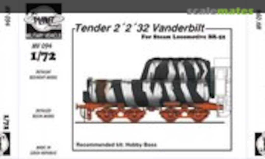1:72 Tender 2'2'32 Vanderbilt for BR52 loko.conversion (Planet Models MV094) MV094