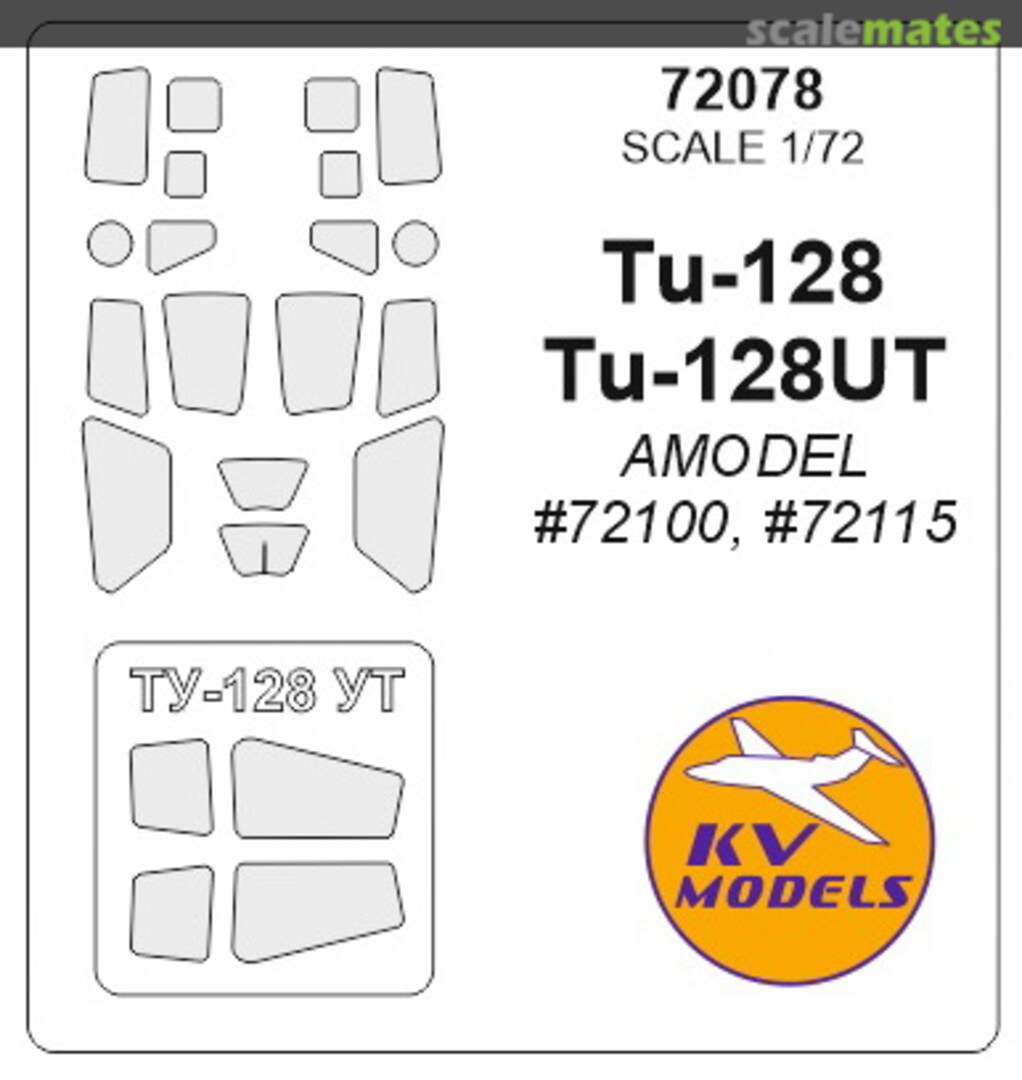 Boxart Tu-128/Tu-128UT 72078 KV Models Boxart Tu-128/Tu-128UT 72078 KV Models