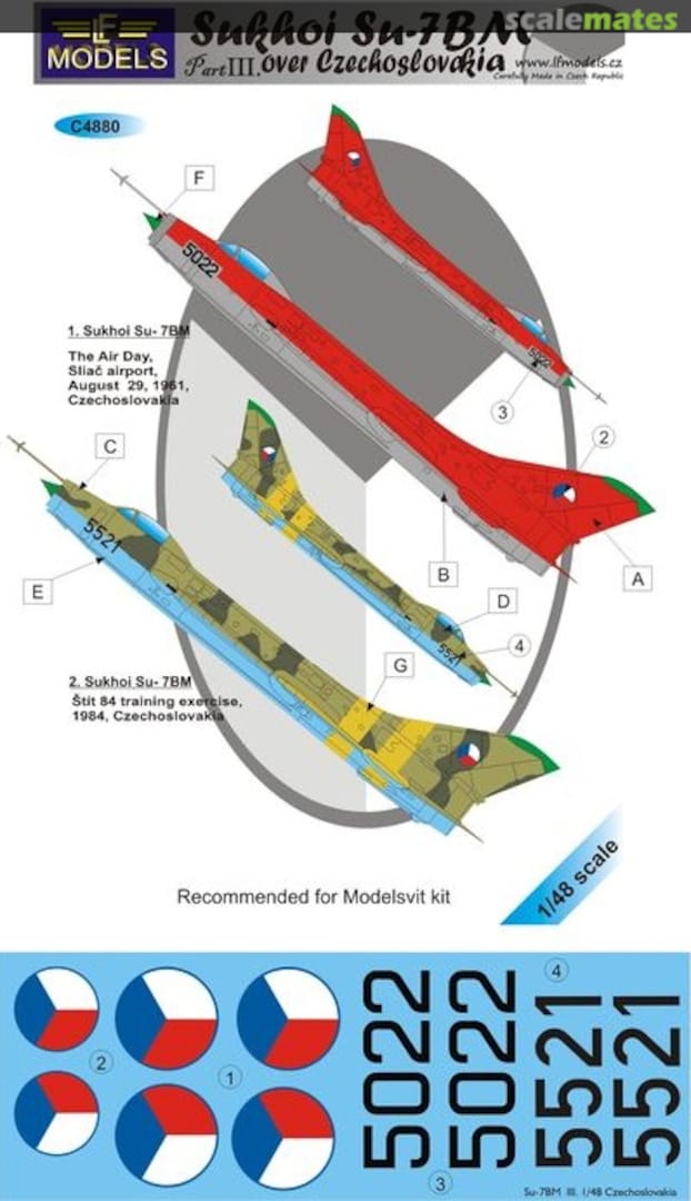 Boxart Sukhoi Su-7BM over Czechoslovakia Part III C4880 LF Models
