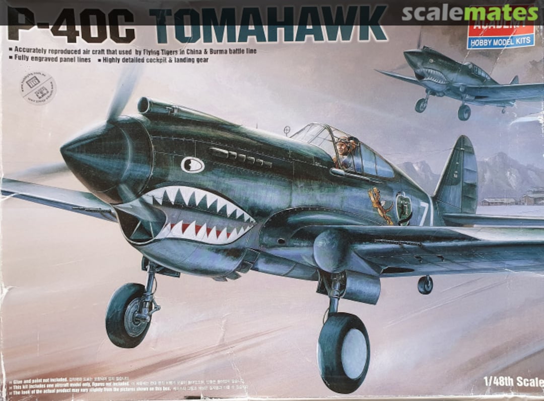Boxart P-40C Tomahawk 2182 Academy Boxart P-40C Tomahawk 2182 Academy