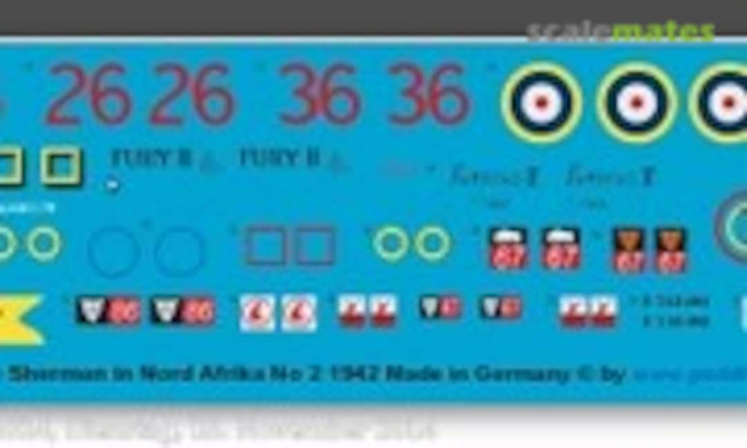 1:48 English Sherman Tanks in North Africa No 2, 1942 (Peddinghaus-Decals EP 2859) EP 2859