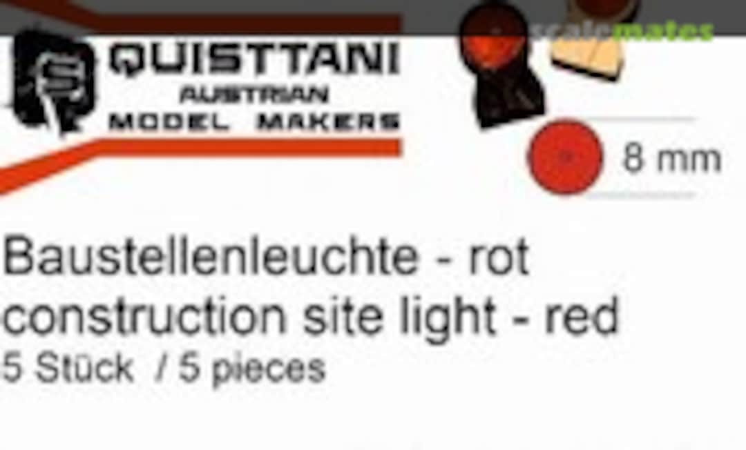 1:24 Baustellenleuchte - rot / construction site light - red (Quisttani QS0004R) QS0004R
