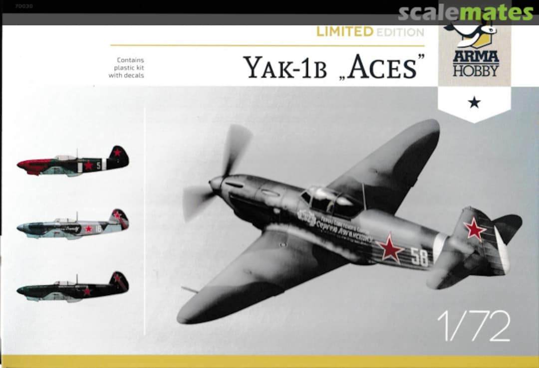 Boxart Yak-1b „Aces” 70030 Arma Hobby Boxart Yak-1b „Aces” 70030 Arma Hobby