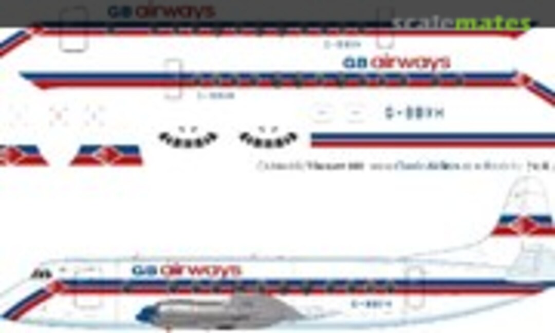 1:144 GB Airways Viscount 800 (Classic Airlines CA144-602) CA144-602