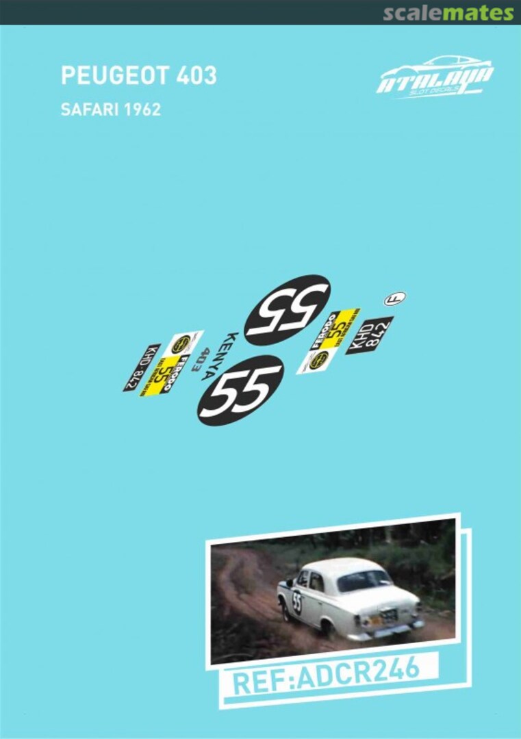 Boxart Peugeot 403 [KHD 842] ADCR246 Atalaya Slot Decals
