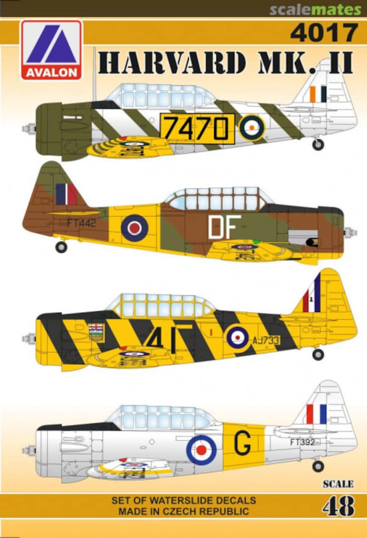 Boxart Harvard Mk. II 4017 Avalon Decals Boxart Harvard Mk. II 4017 Avalon Decals