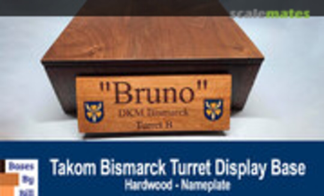 1:72 ‘Bruno’ German Battleship Bismarck Turret B Display Base (Bases by Bill BRUNO-T-STD)